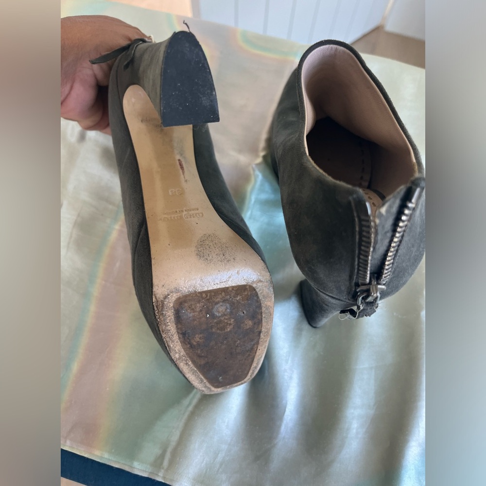 Miu Miu Grey Ankle Boot / Shoe - image 3